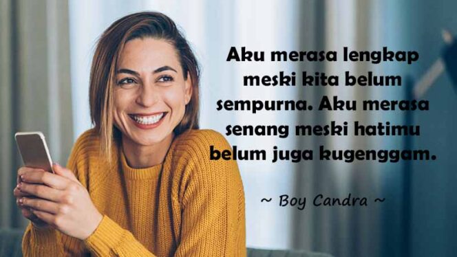 
 5 Kata-Kata Boy Candra yang Menyentuh Hati