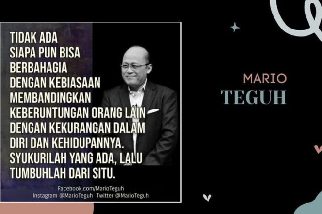 
 Kumpulan Kata-Kata Bijak Mario Teguh yang Menyentuh Hati